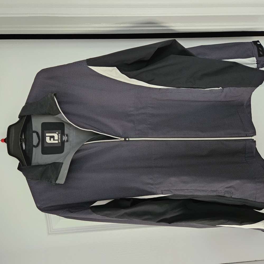 FootJoy Hydrolite DRYJOYS Black and White Windbreaker Jacket